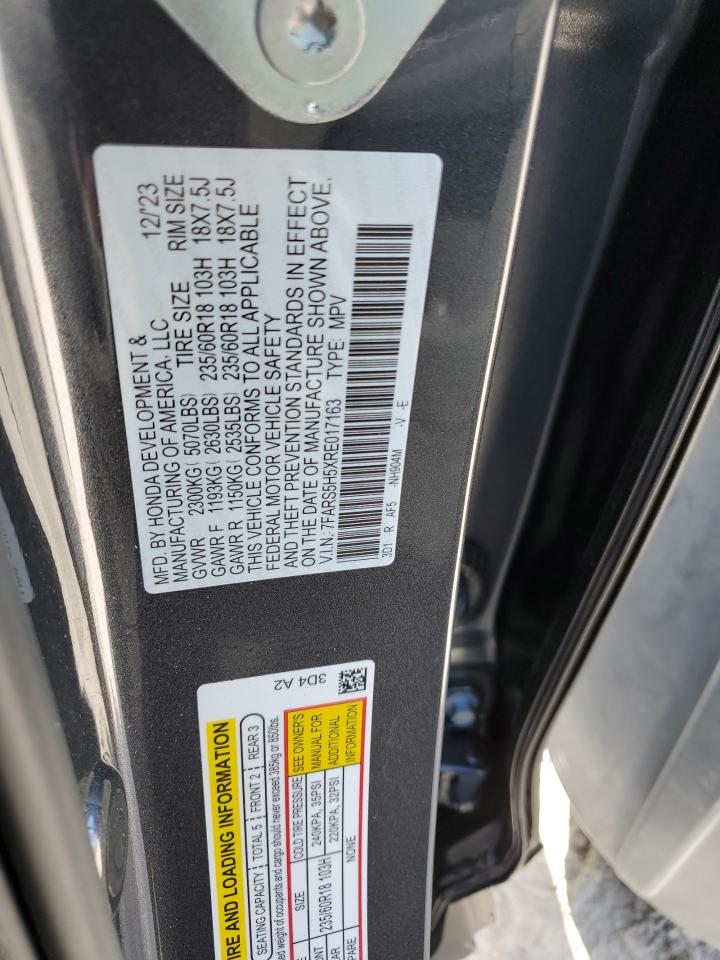 2024 HONDA CR-V SPORT VIN:7FARS5H5XRE017163