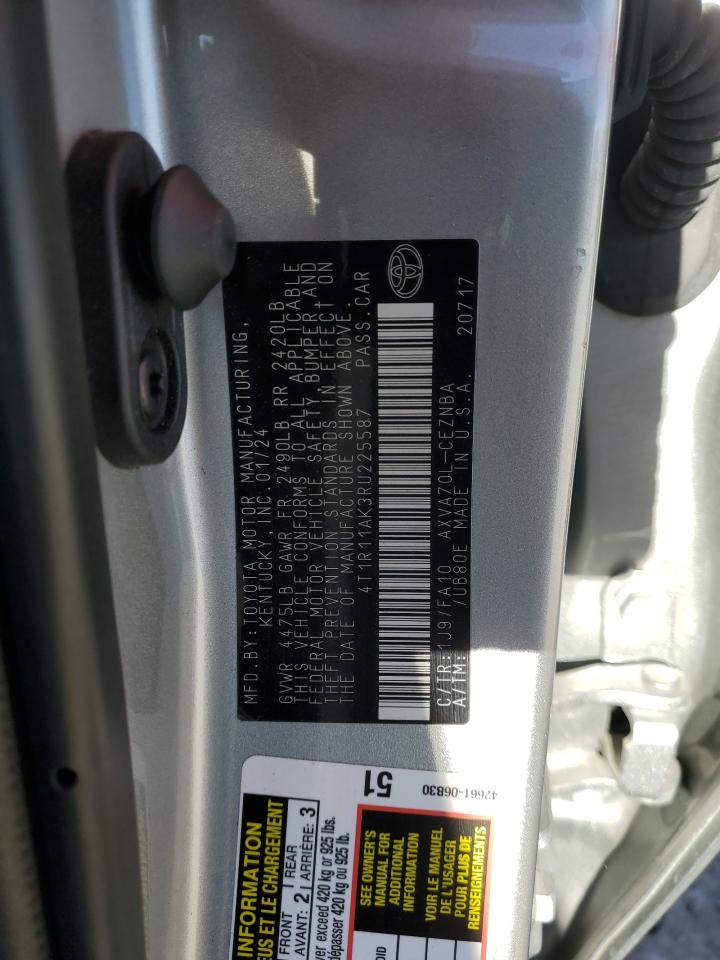2024 TOYOTA CAMRY LE VIN:1N4AL2AP0AN421889