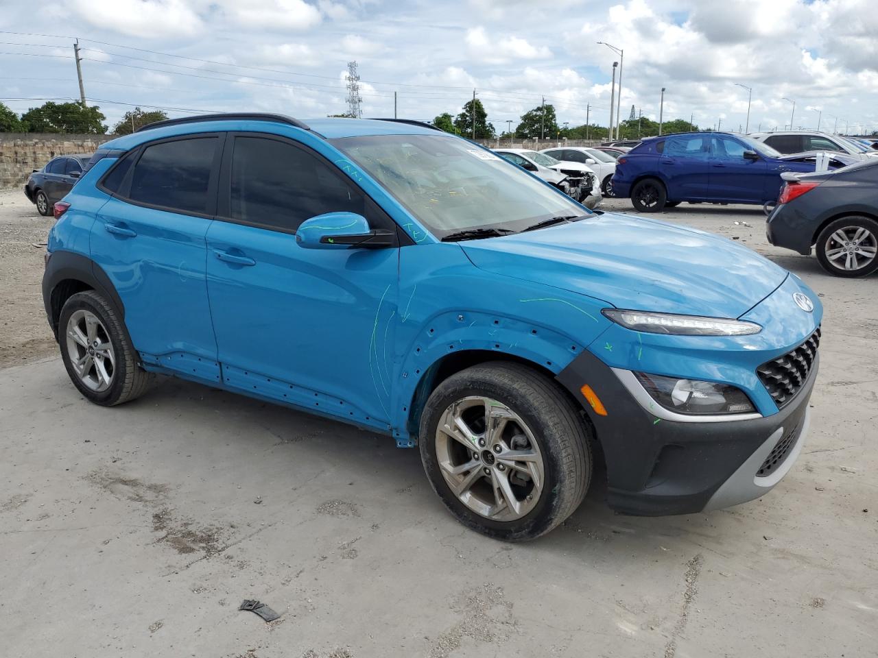 2022 HYUNDAI KONA SEL VIN:KM8K62AB7NU776060