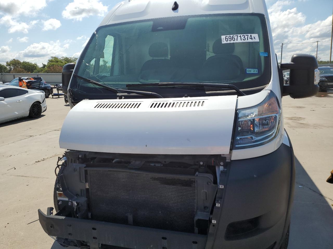 2022 RAM PROMASTER 2500 2500 HIGH VIN:3C6LRVDG8NE134557