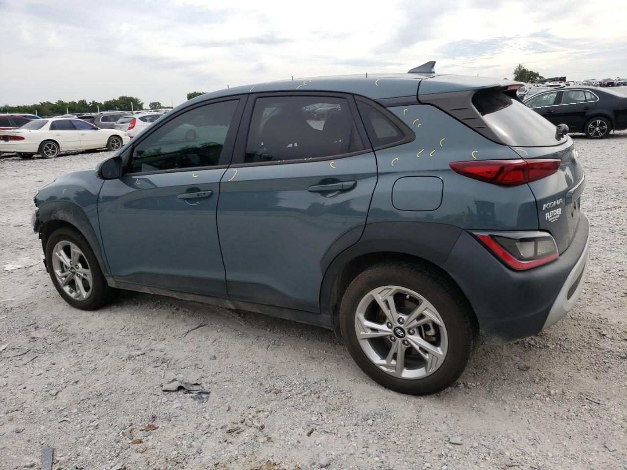 2022 HYUNDAI KONA SEL VIN:KM8K6CAB2NU770155
