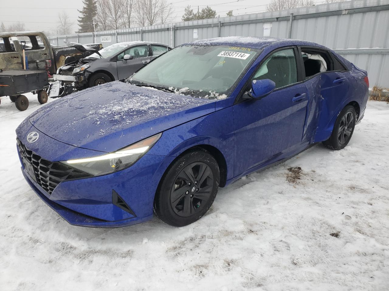 2022 HYUNDAI ELANTRA SEL VIN:3FAHP0HA0CR274126