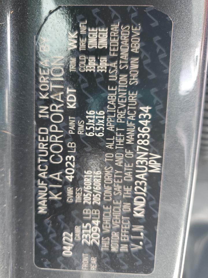 2022 KIA SOUL LX VIN:KNDJ23AU3N7836434
