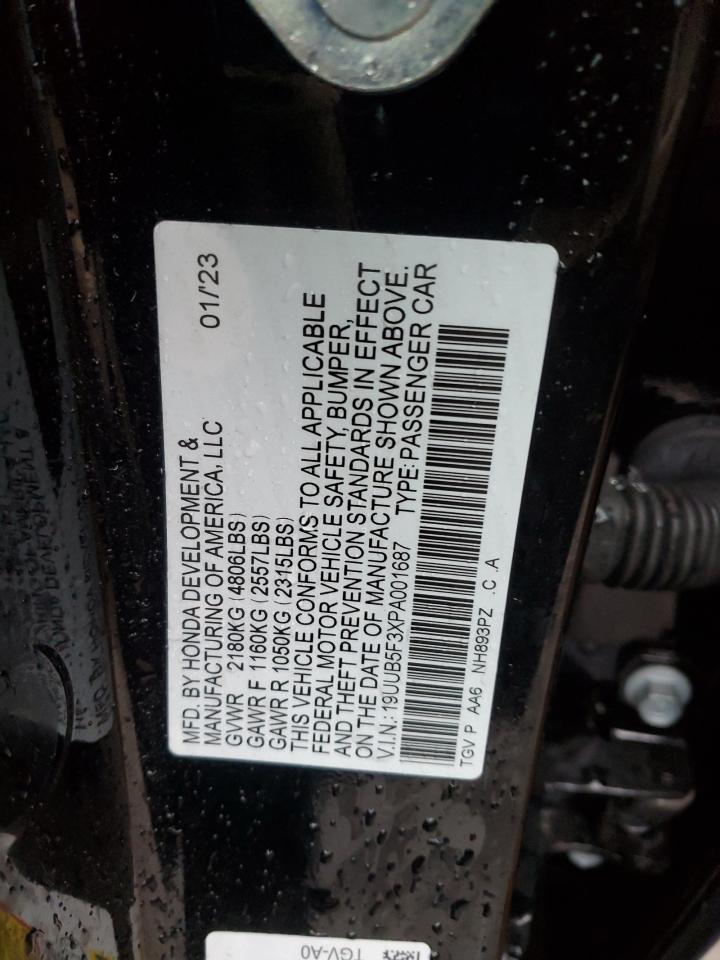 2023 ACURA TLX  VIN:19UUB5F3XPA001687