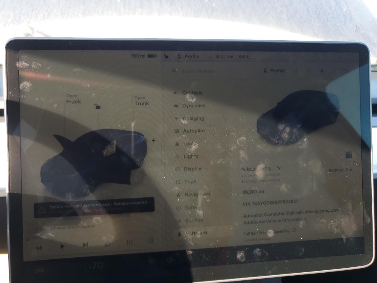 2023 TESLA MODEL Y  VIN:7SAYGDEE5PF624921