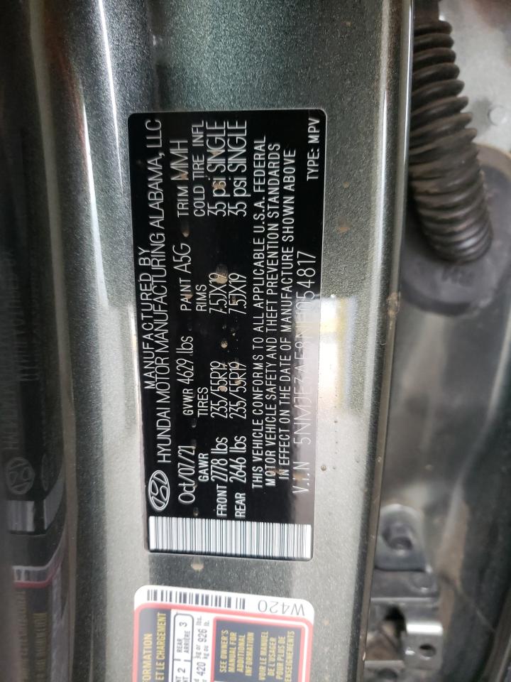 2022 HYUNDAI TUCSON LIMITED VIN:5NMJE3AE8NH054817
