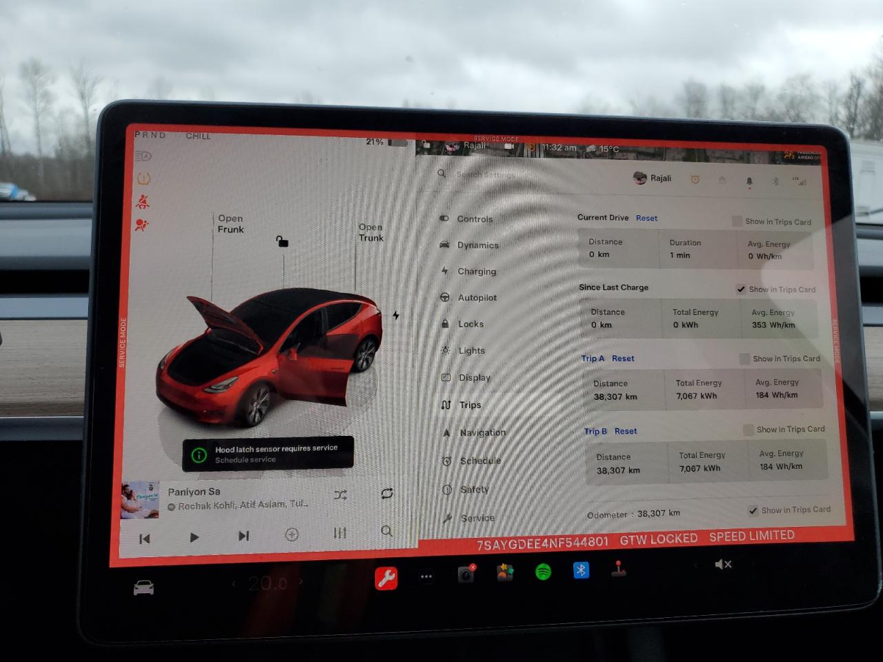 2022 TESLA MODEL Y  VIN:7SAYGDEE4NF544801
