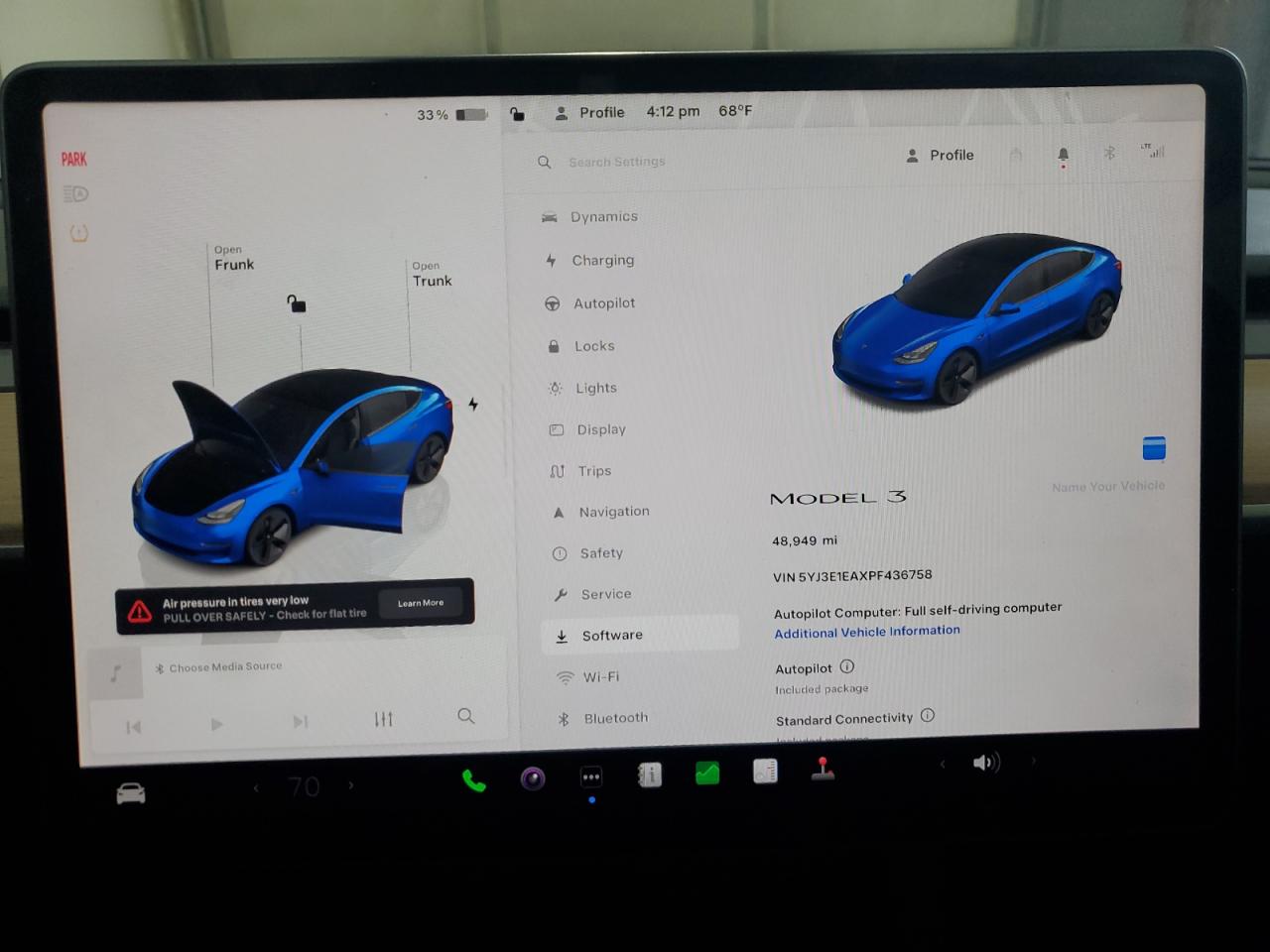 2023 TESLA MODEL 3  VIN:5YJ3E1EAXPF436758