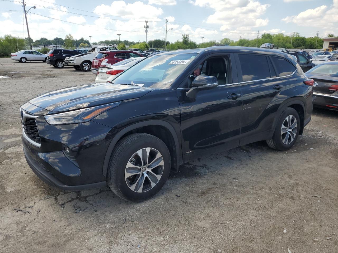 2023 TOYOTA HIGHLANDER HYBRID XLE VIN:5TDKBRCH0PS568815