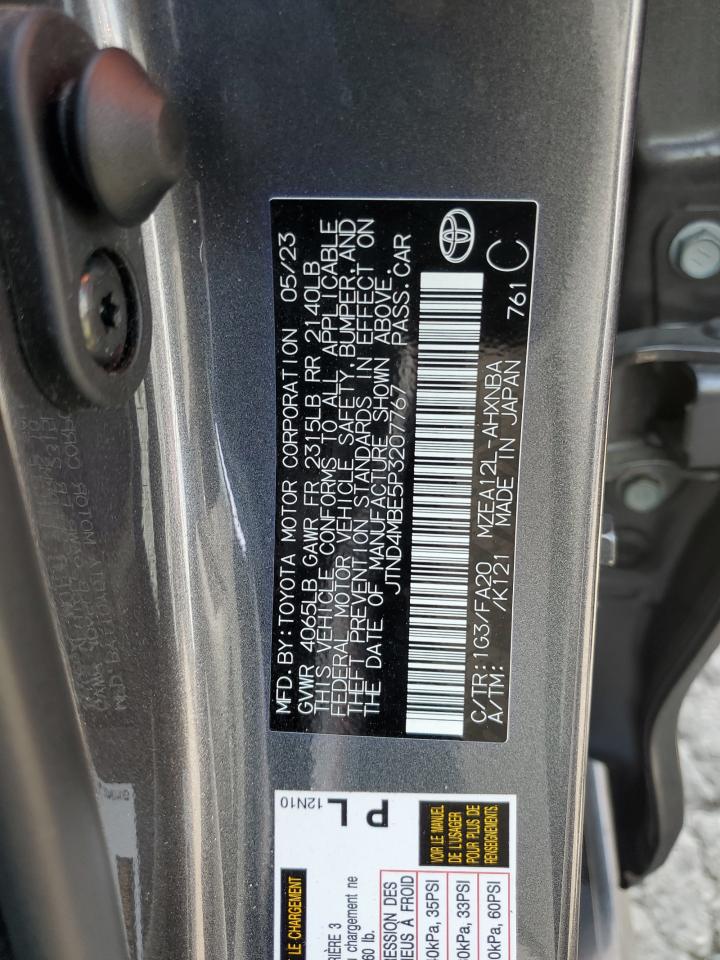 2023 TOYOTA COROLLA SE VIN:JTND4MBE5P3207767