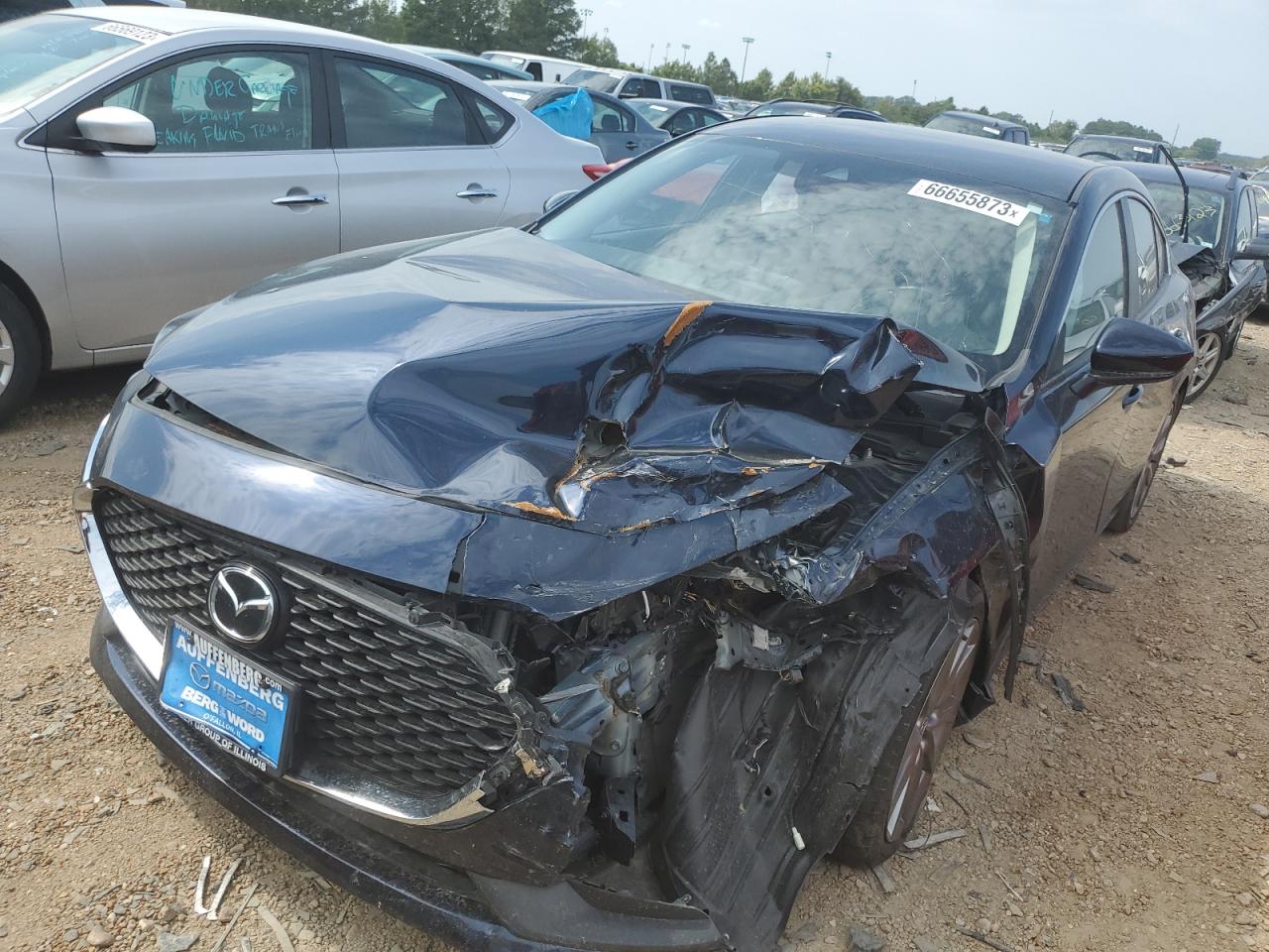 2022 MAZDA 3 SELECT VIN:JM1BPABL9N1509202