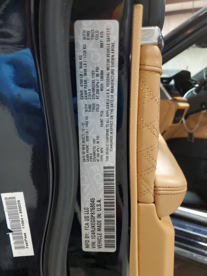 2023 JEEP GRAND CHEROKEE L SUMMIT VIN:1C4RJKEG0P8768045