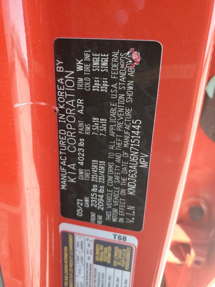 2022 KIA SOUL GT LINE VIN:KNDJ63AU6N7151445