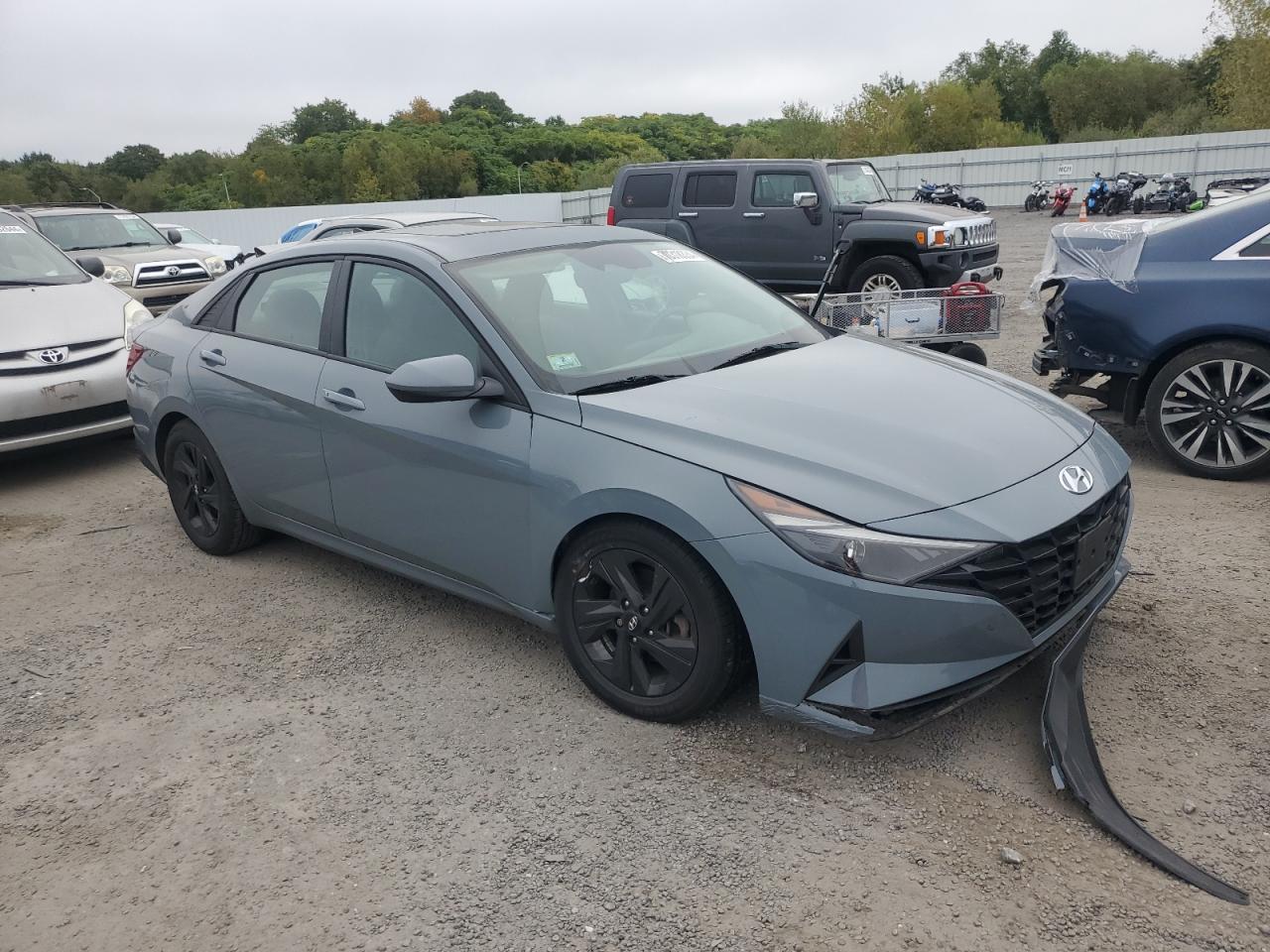 2022 HYUNDAI ELANTRA BLUE VIN:KMHLM4AJ0NU013326