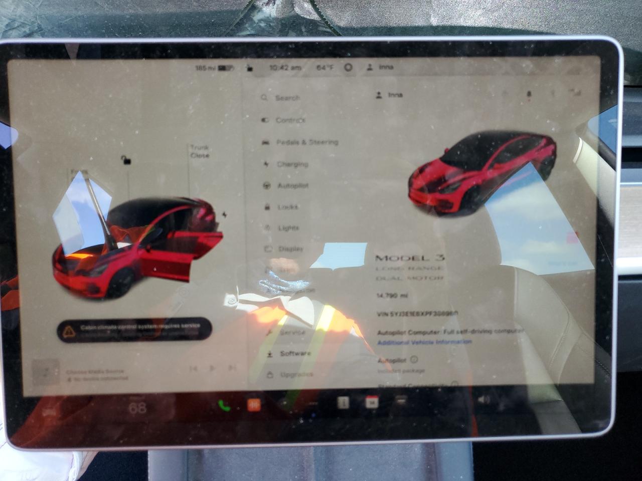 2023 TESLA MODEL 3  VIN:5YJ3E1EBXPF388980