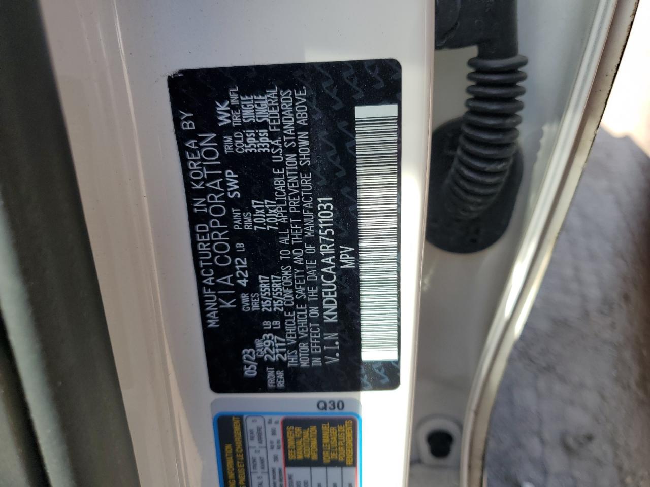 2024 KIA SELTOS S VIN:KNDEUCAA1R7511031