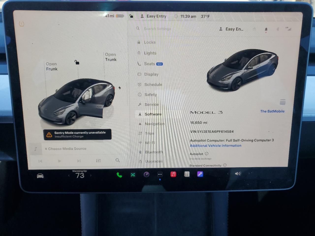 2023 TESLA MODEL 3  VIN:5YJ3E1EA6PF614584