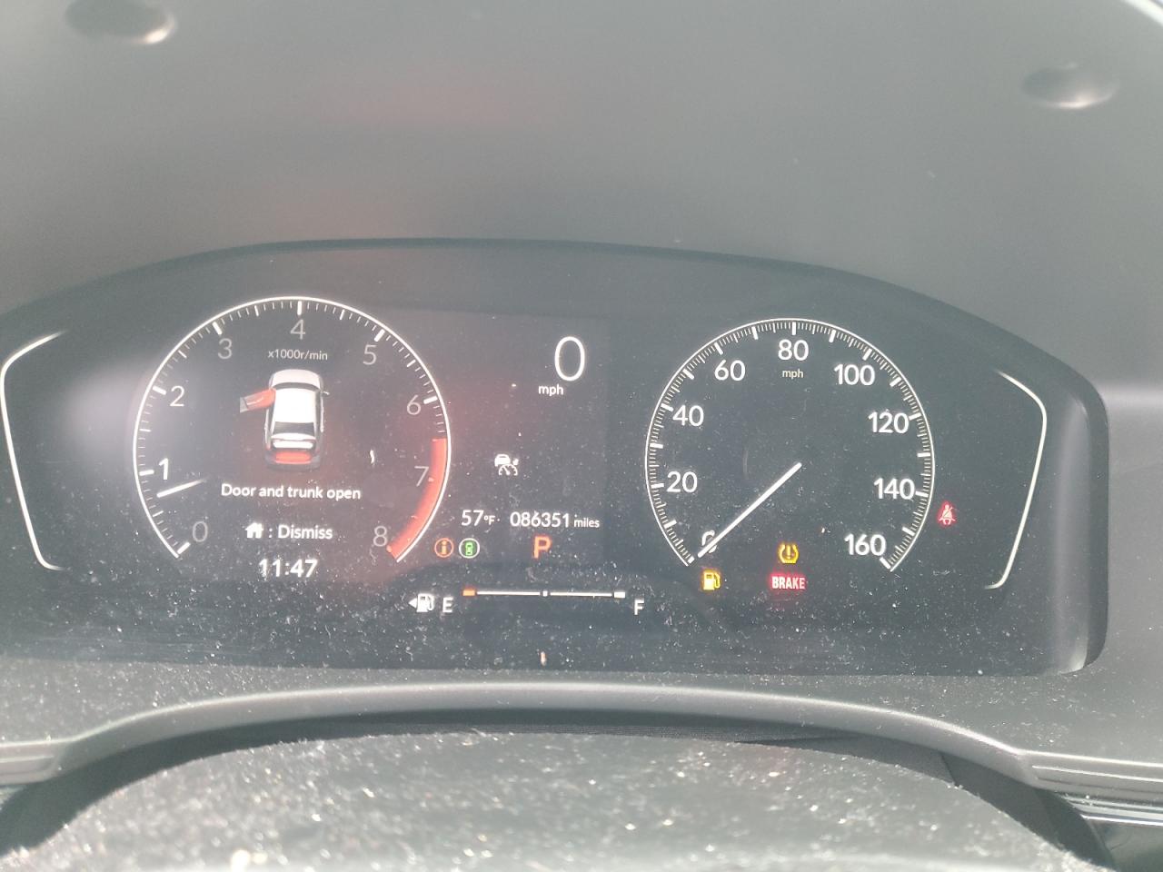 2022 HONDA CIVIC EX VIN:JHMFE1F79NX003966