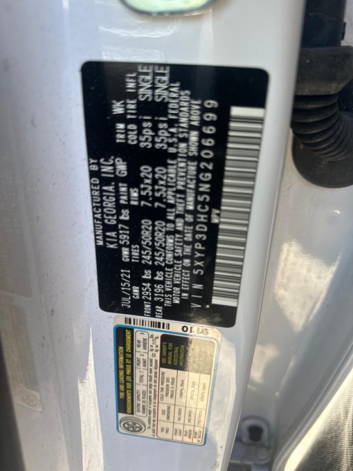 2022 KIA TELLURIDE EX VIN:5XYP3DHC5NG206699