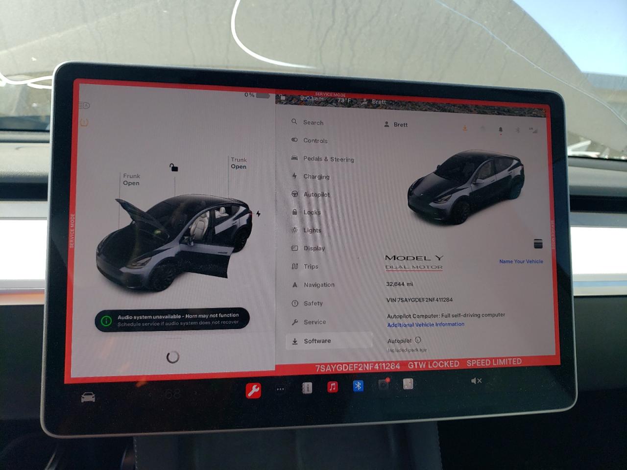 2022 TESLA MODEL Y  VIN:7SAYGDEF2NF411284