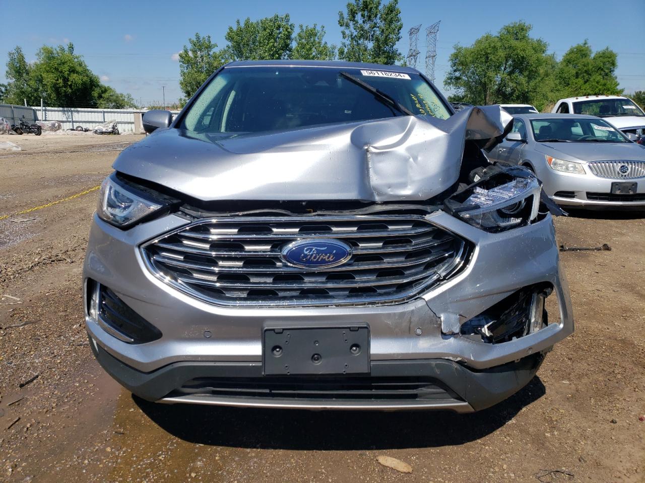 2022 FORD EDGE TITANIUM VIN:2FMPK4K96NBA10741