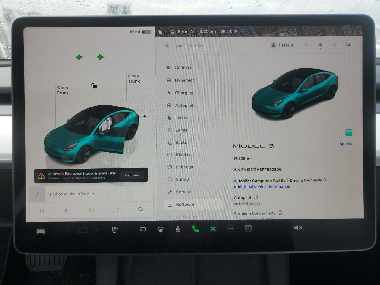 2023 TESLA MODEL 3  VIN:5YJ3E1EA8PF682806