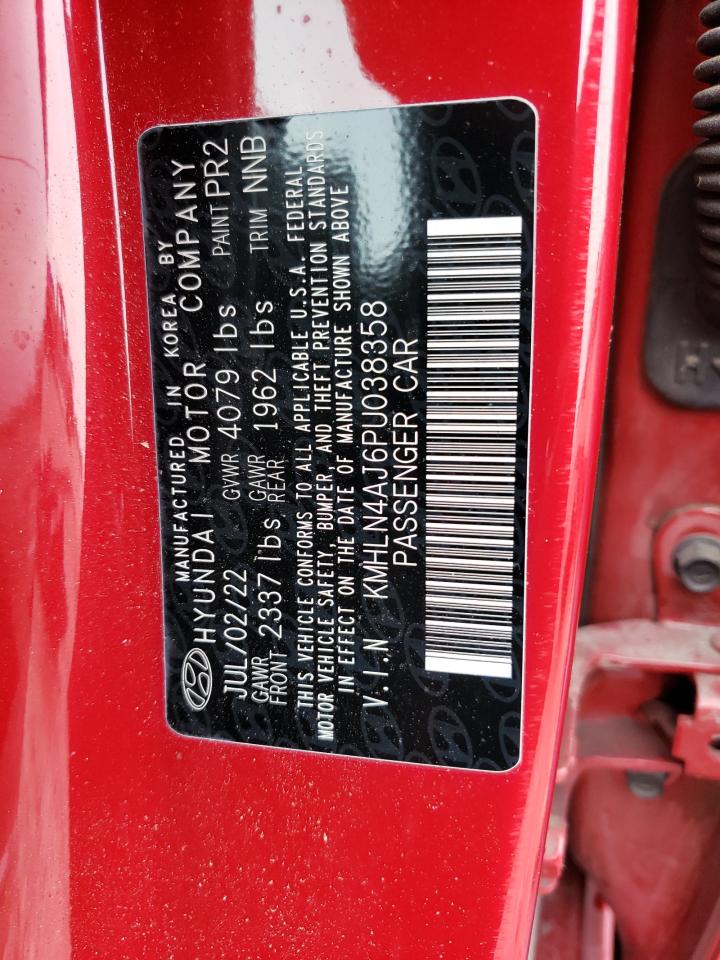 2023 HYUNDAI ELANTRA LIMITED VIN:KMHLN4AJ6PU038358