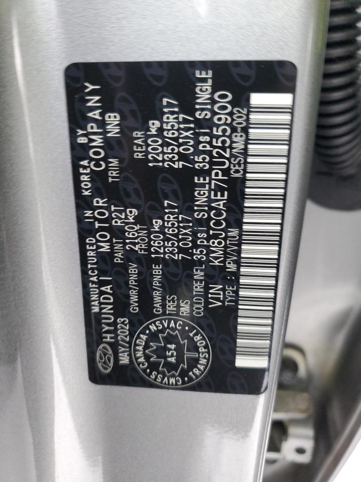 2023 HYUNDAI TUCSON SEL VIN:KM8JCCAE7PU255900