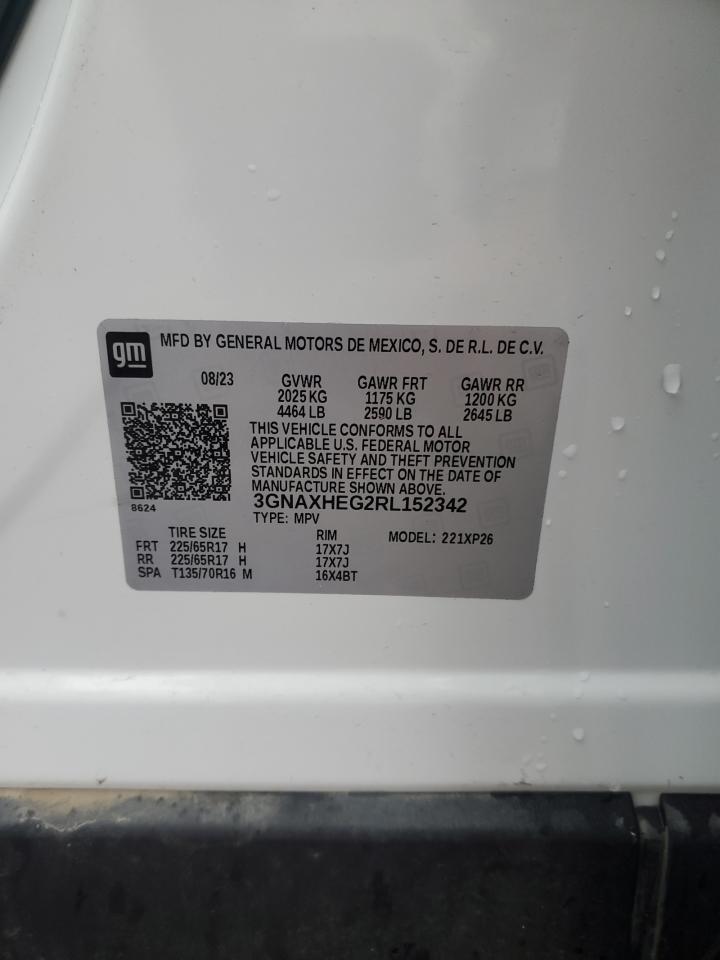 2024 CHEVROLET EQUINOX LS VIN:3GNAXHEG2RL152342