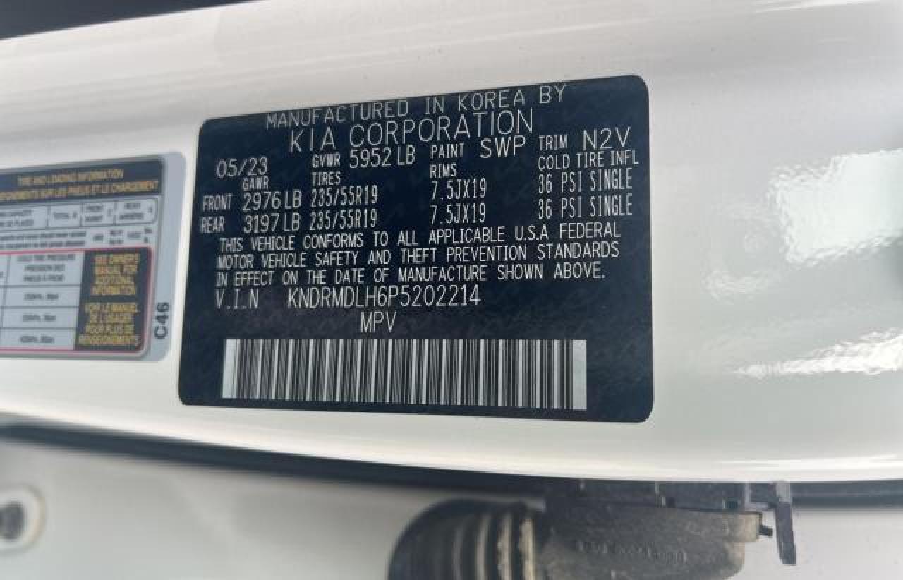 2023 KIA SORENTO SX PRESTIGE VIN:KNDRMDLH6P5202214