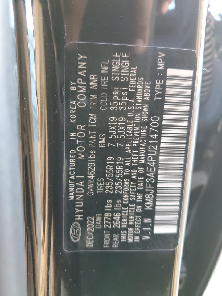 2023 HYUNDAI TUCSON N LINE VIN:KM8JF3AE4PU214700