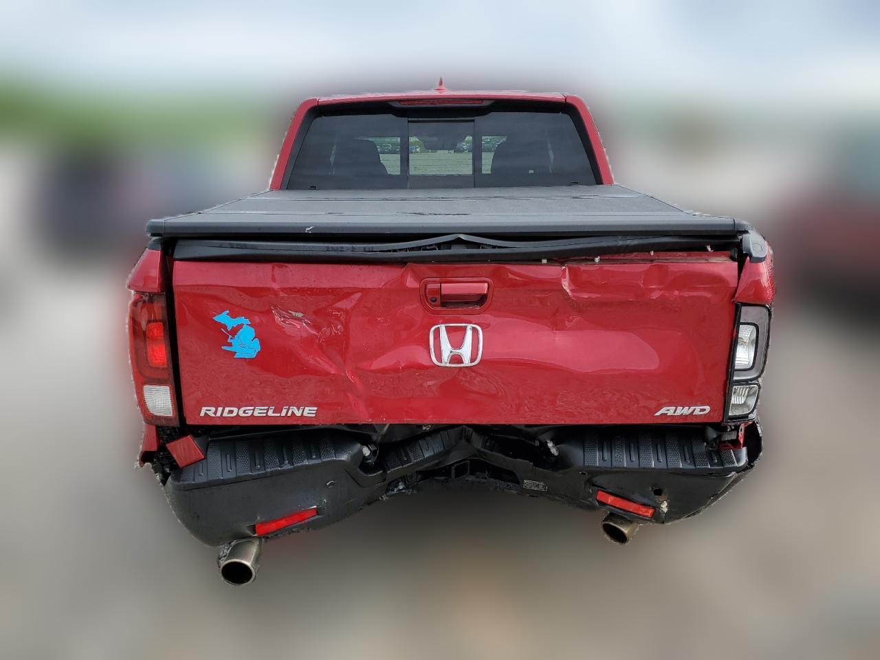 2022 HONDA RIDGELINE RTL VIN:5FPYK3F77NB034343