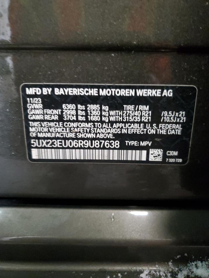 2024 BMW X5 XDRIVE40I VIN:3N1CN8EV1ML890974