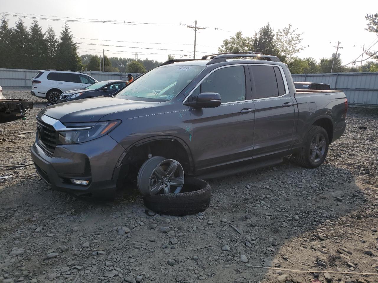 2023 HONDA RIDGELINE RTL VIN:5FPYK3F53PB032171