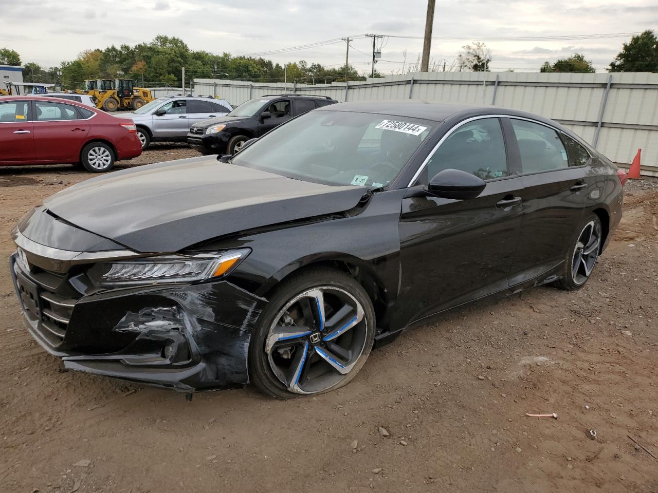 2022 HONDA ACCORD SPORT VIN:1HGCV1F35NA070568