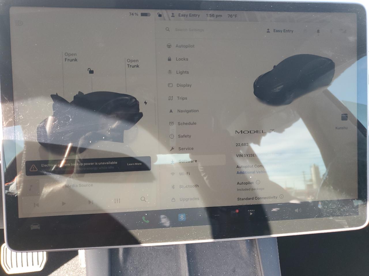 2022 TESLA MODEL 3  VIN:5YJ3E1EAXNF374713