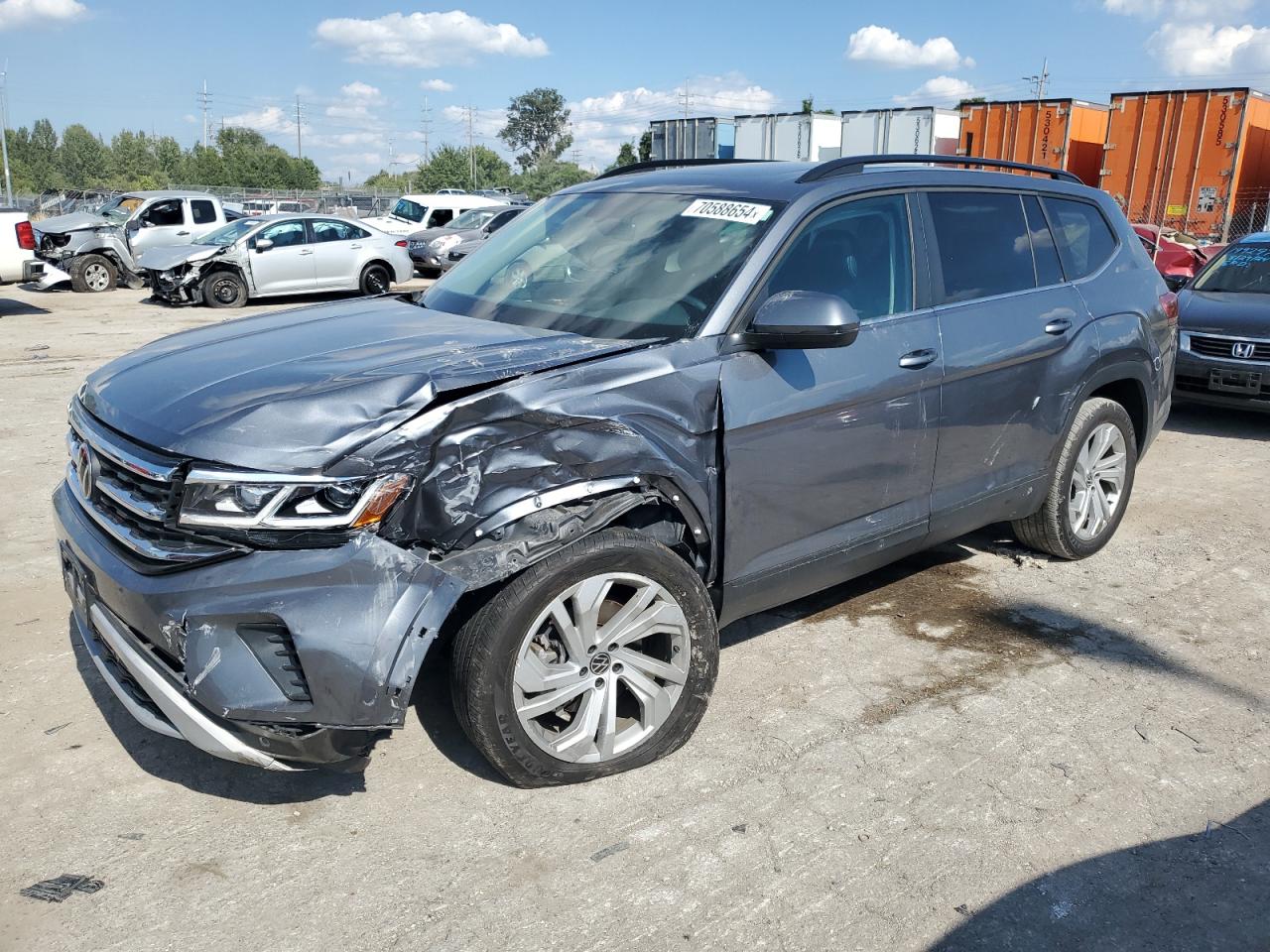 2022 VOLKSWAGEN ATLAS SE VIN:1V2JR2CA5NC535680