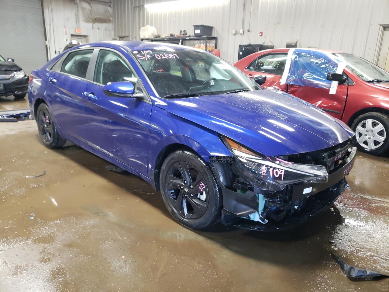 2022 HYUNDAI ELANTRA SEL VIN:5NPLS4AG4NH086143