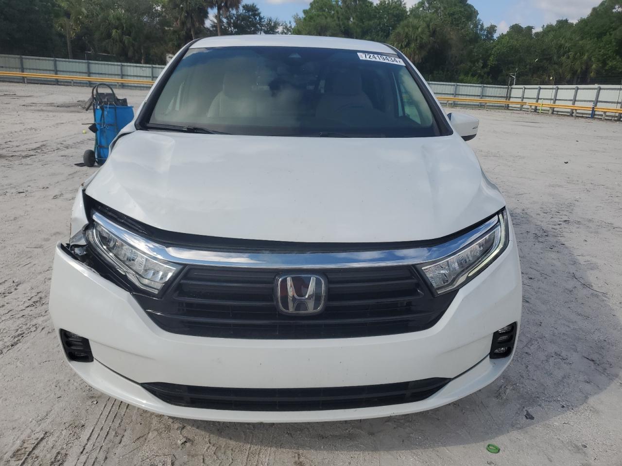 2022 HONDA ODYSSEY EX VIN:5FNRL6H53NB003176