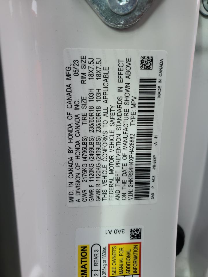 2023 HONDA CR-V EX VIN:2HKRS4H4XPH428882