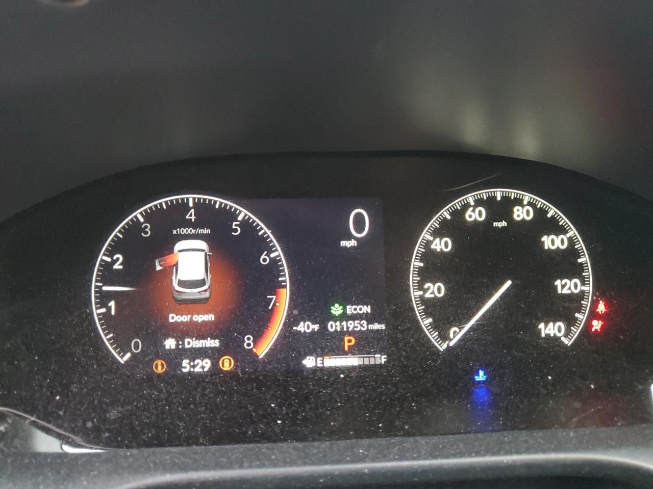 2024 HONDA HR-V SPORT VIN:3CZRZ2H54RM755391