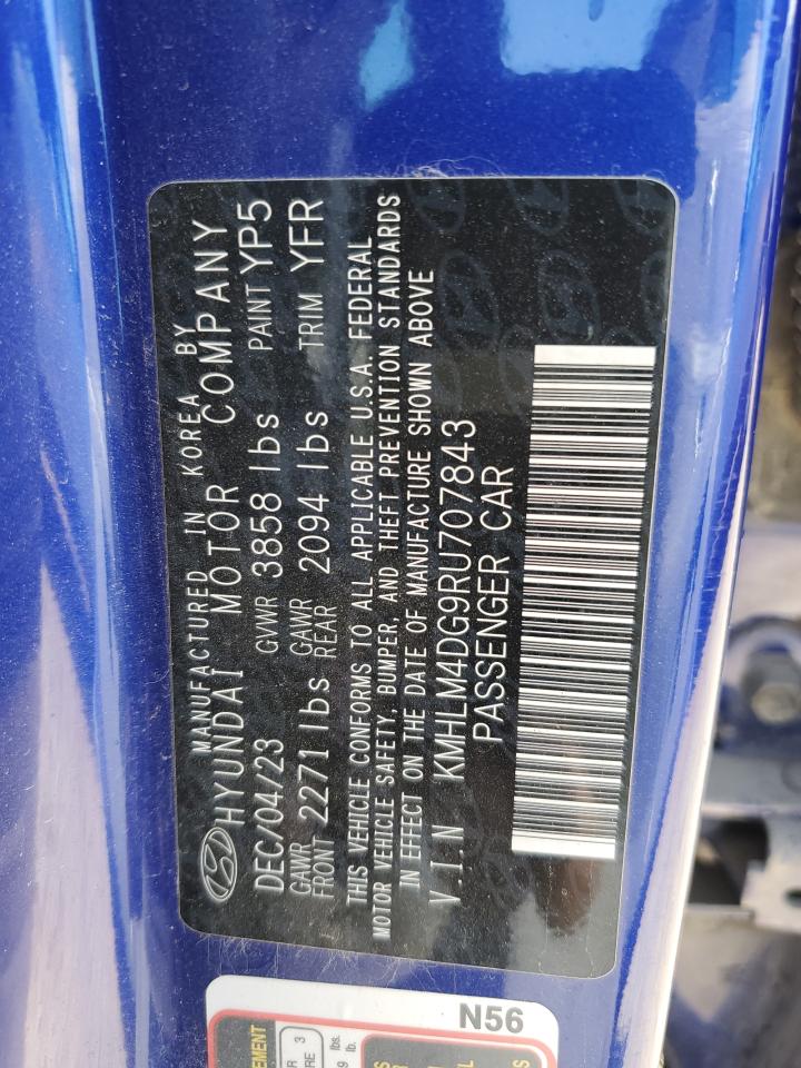 2024 HYUNDAI ELANTRA SEL VIN:KMHLM4DG9RU707843