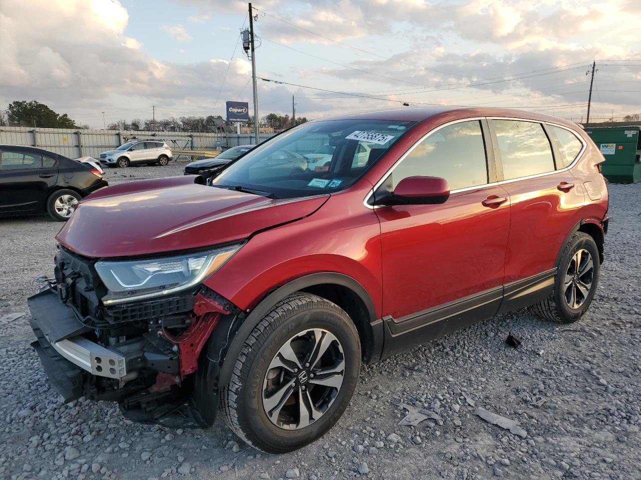 2022 HONDA CR-V SE VIN:2HKRW2H74NH623408