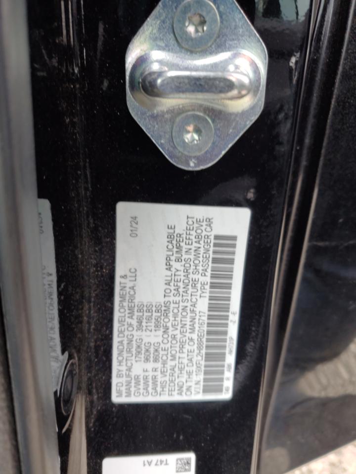 2024 HONDA CIVIC SPORT VIN:19XFL2H88RE016717
