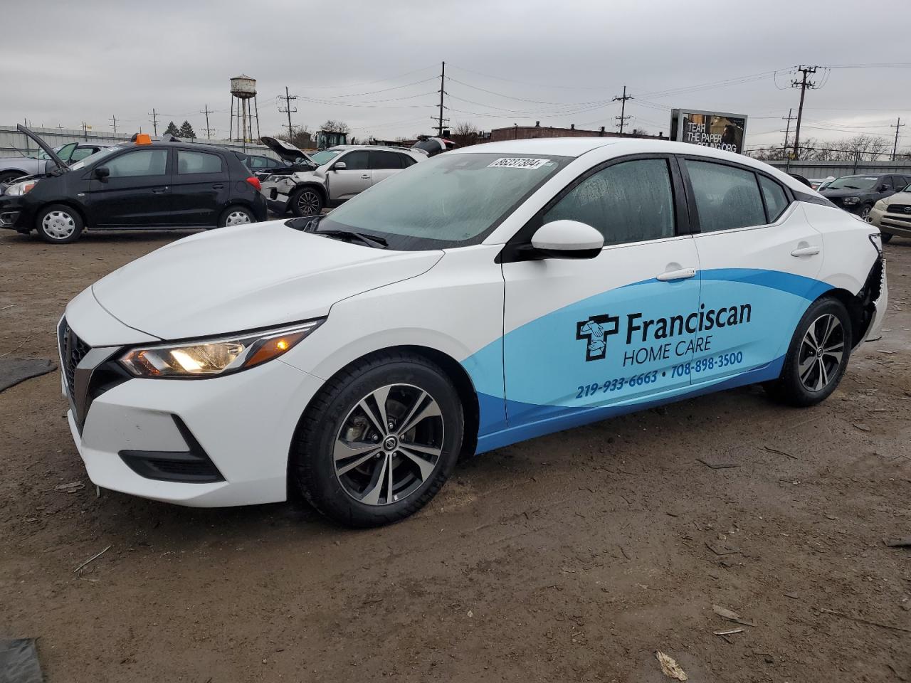 2022 NISSAN SENTRA SV VIN:3N1AB8CV9NY247523