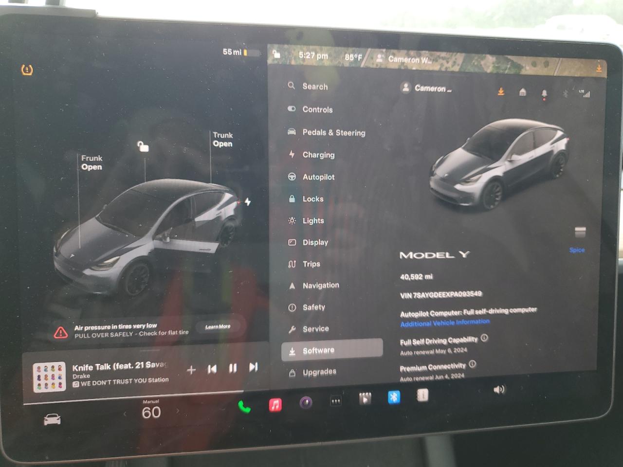 2023 TESLA MODEL Y  VIN:7SAYGDEEXPA093549