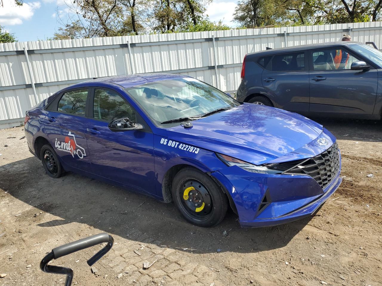 2023 HYUNDAI ELANTRA BLUE VIN:KMHLM4AJXPU091017