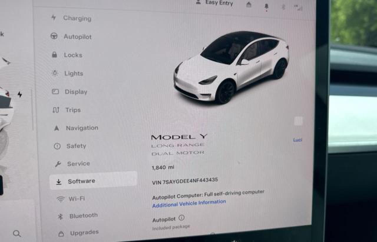 2022 TESLA MODEL Y  VIN:7SAYGDEE4NF443435