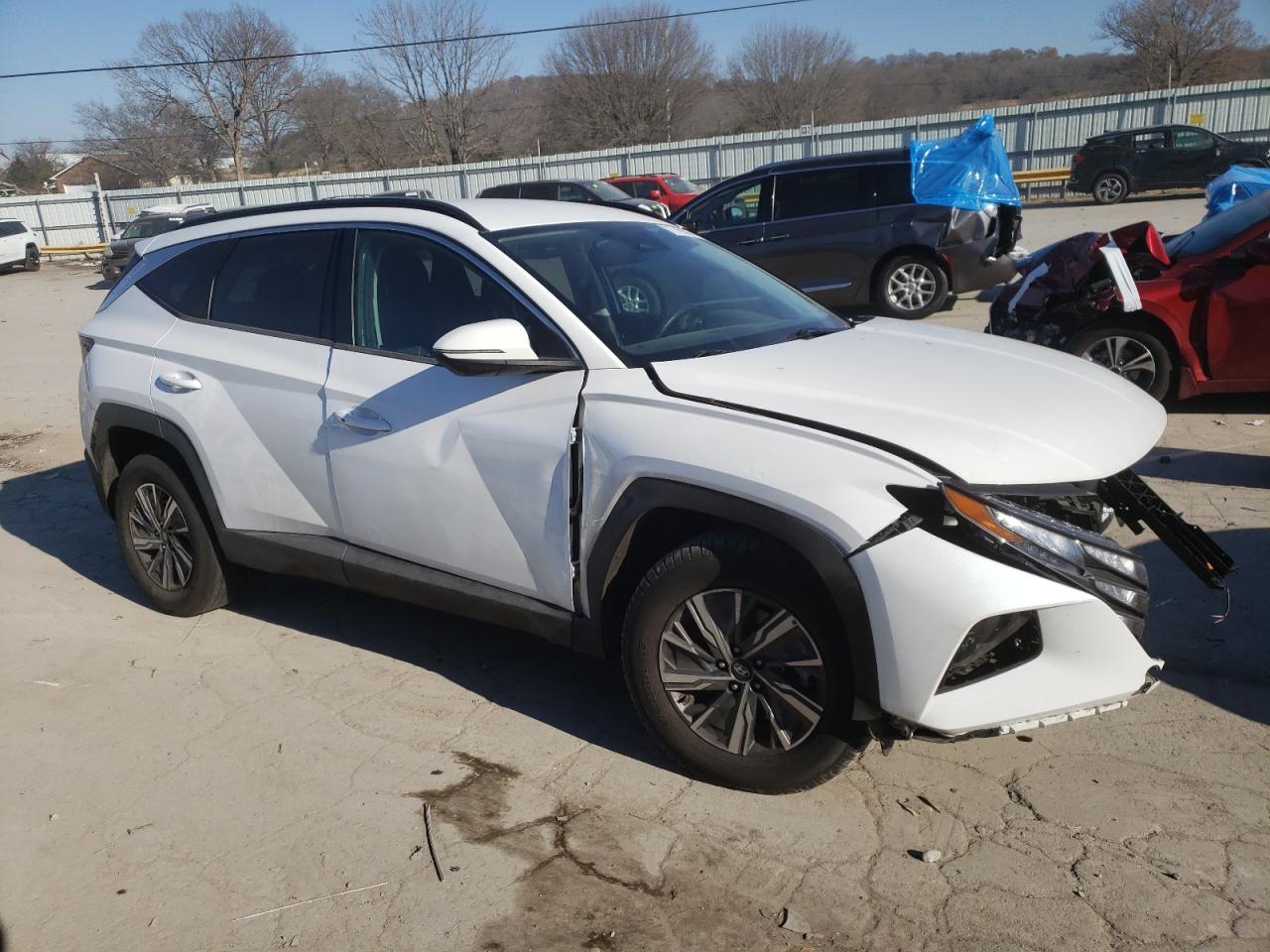 2022 HYUNDAI TUCSON BLUE VIN:KM8JBCA18NU015428