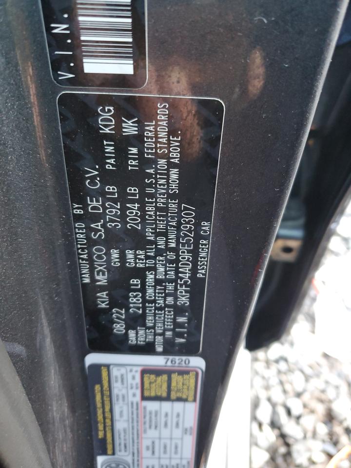 2023 KIA FORTE GT LINE VIN:3KPF54AD9PE529307